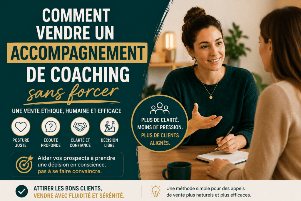 comment vendre un accompagnement de coaching sans forcer